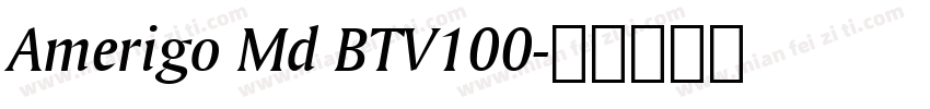 Amerigo Md BTV100字体转换